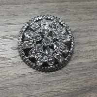 SBC4269 Glass/High Metal Half Circular Ring Half-ring Shank Button IRIS Sub Photo