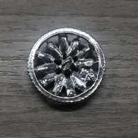 SBC4269 Glass/High Metal Half Circular Ring Half-ring Shank Button IRIS Sub Photo