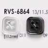 RVS6864 Polyester Resin 4-hole Front Button
