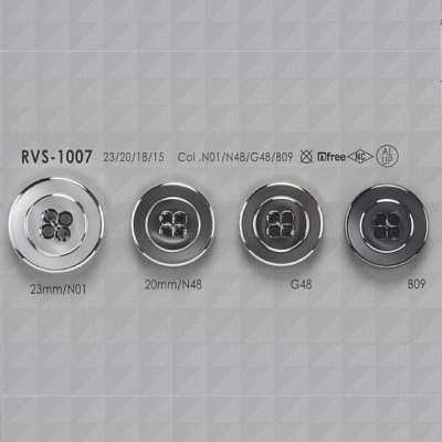 RVS1007 Aluminum/polyester Resin 4-hole Front-hole Button