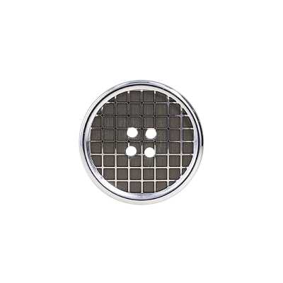 Aluminum/Polyester Resin 4-Hole Front-Hole Button