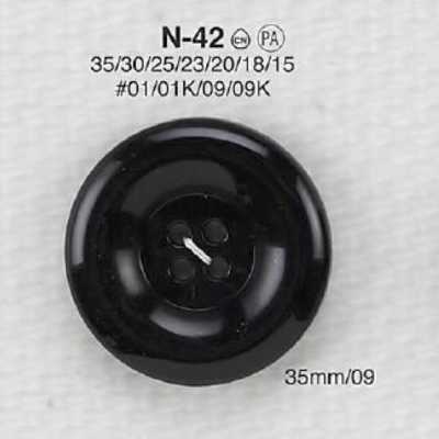 N42 4-hole Button Made Of Nylon Resin