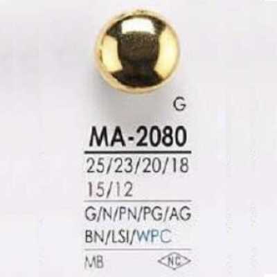 MA2080 Brass Circular Ring Half-Ring Shank Button