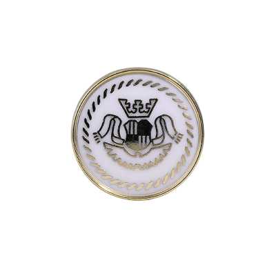 Epoxy Resin/die-cast Circular Ring Shank Button