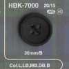 HBK7000 Real Buffalo Horn Horn, 4-hole Button