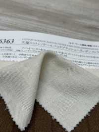 76363 Yarn-dyed Cotton/wool Back Brushed Ring-bon Stripe[Textile / Fabric] SUNWELL Sub Photo