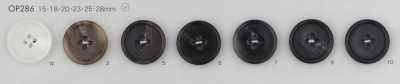 OP286 Polyester Resin 4-hole Button