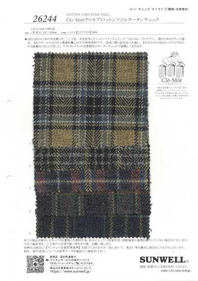 26244 Clo-Mor Cotton Twill Tartan Check
