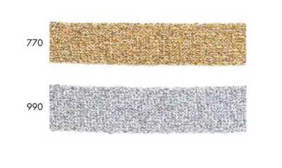 Metallic Knit Tape Lame (Cupro X Polyester)