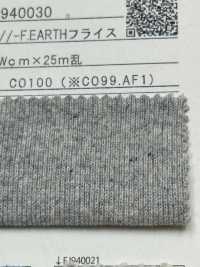 FJ940033 26//- F.EARTH Circular Rib 8681SP. Oatmeal Soaping[Textile / Fabric] Fujisaki Textile Sub Photo