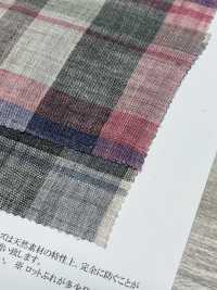 OA42324 40/1 TOP LINEN MADRAS CHECK Fluffy Finish[Textile / Fabric] Oharayaseni Sub Photo