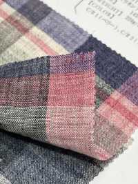 OA42324 40/1 TOP LINEN MADRAS CHECK Fluffy Finish[Textile / Fabric] Oharayaseni Sub Photo