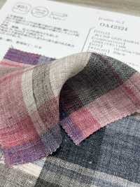 OA42324 40/1 TOP LINEN MADRAS CHECK Fluffy Finish[Textile / Fabric] Oharayaseni Sub Photo