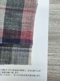 OA42324 40/1 TOP LINEN MADRAS CHECK Fluffy Finish[Textile / Fabric] Oharayaseni Sub Photo