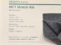 YG12026 Aucott 40/ Spandex TERECO Rib Fabric[Textile / Fabric] YAGI Sub Photo