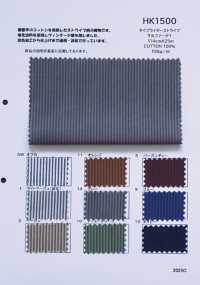 HK1500 Typewriter Cloth Stripe Sulfur Dye[Textile / Fabric] KOYAMA Sub Photo