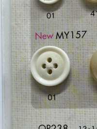 MY157 Polyester Resin Buffalo-style 4-hole Button Sub Photo