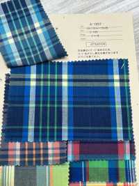 A-1657 Indigo Dyed Madras Check[Textile / Fabric] ARINOBE Sub Photo