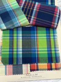 A-1657 Indigo Dyed Madras Check[Textile / Fabric] ARINOBE Sub Photo