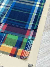 A-1657 Indigo Dyed Madras Check[Textile / Fabric] ARINOBE Sub Photo