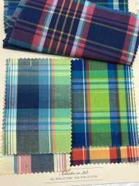 A-1657 Indigo Dyed Madras Check[Textile / Fabric] ARINOBE Sub Photo