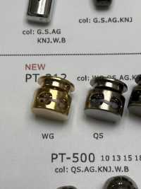 PT312 Resin 2-hole Cord Stopper (Brass Spring)[Buckles And Ring] DAIYA BUTTON Sub Photo