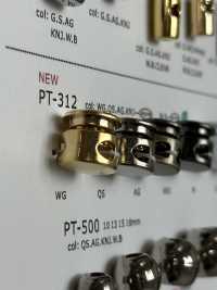 PT312 Resin 2-hole Cord Stopper (Brass Spring)[Buckles And Ring] DAIYA BUTTON Sub Photo