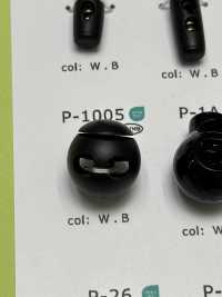 P1005 Nylon Resin Round 2-hole Cord Stopper[Buckles And Ring] DAIYA BUTTON(DAIYA BUTTON) Sub Photo