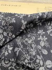 A-1774 Indigo Jacquard[Textile / Fabric] ARINOBE Sub Photo