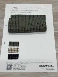 14412 60 Single Thread Cotton Double Cross Clumpy Mini Check[Textile / Fabric] SUNWELL Sub Photo