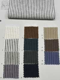 KB9002 Linen/Cotton Yarn-dyed Stripes[Textile / Fabric] KOYAMA Sub Photo