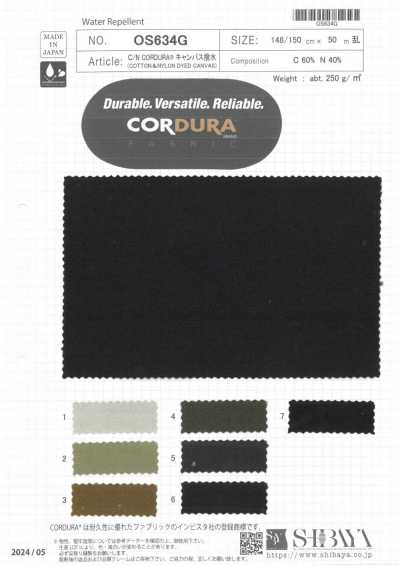 OS634G C/N CORDURA® Water-Repellent Canvas