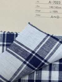 A-7023 European Linen Check[Textile / Fabric] ARINOBE CO., LTD. Sub Photo