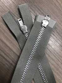 5-AL-CO-MR WALDES® Vintage Zipper Aluminum Size 5 Cotton Tape Two Way Separator Asahi Zipper Sub Photo