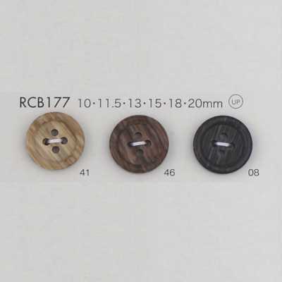 RCB177 Polyester Resin Rimmed Four-hole Button