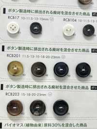 RCB201 Polyester Resin Bordered 4-hole Button DAIYA BUTTON(DAIYA BUTTON) Sub Photo
