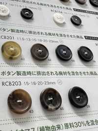 RCB201 Polyester Resin Bordered 4-hole Button DAIYA BUTTON(DAIYA BUTTON) Sub Photo
