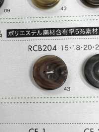 RCB204 Polyester Resin Bordered 4-hole Button DAIYA BUTTON(DAIYA BUTTON) Sub Photo