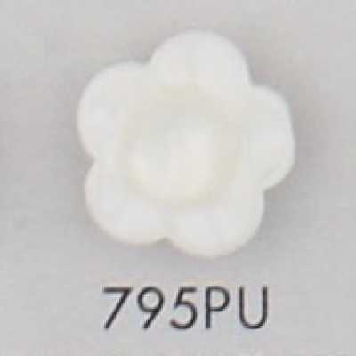 795PU 2-hole Flower-shaped Plastic Button