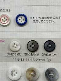 OPH335 Polyester Resin 4-hole Button DAIYA BUTTON(DAIYA BUTTON) Sub Photo