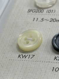 KW17 Polyester Resin Bordered 4-hole Button Sub Photo