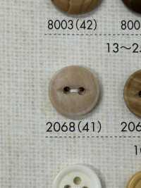 2068 Polyester Resin Bordered Two-hole Button Sub Photo