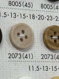 2073 Polyester Resin Bordered 4-hole Button DAIYA BUTTON(DAIYA BUTTON) Sub Photo
