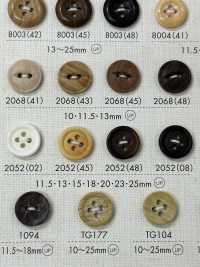 2052 Polyester Resin Bordered 4-hole Button Sub Photo