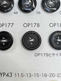 OP178 Polyester Resin Bordered 4-hole Button Sub Photo