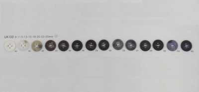 UX100 Polyester Resin Four-hole Button