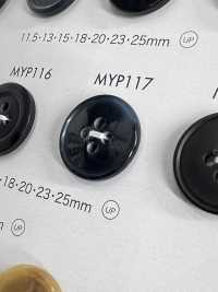 MYP117 Polyester Resin Bordered 4-hole Button DAIYA BUTTON Sub Photo