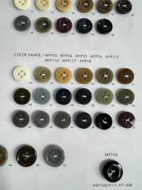 MYP117 Polyester Resin Bordered 4-hole Button DAIYA BUTTON Sub Photo