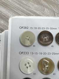 OP282 Polyester Resin Buffalo-style 4-hole Button DAIYA BUTTON Sub Photo