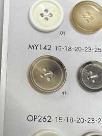 MY142 Polyester Resin Buffalo-style 4-hole Button DAIYA BUTTON(DAIYA BUTTON) Sub Photo